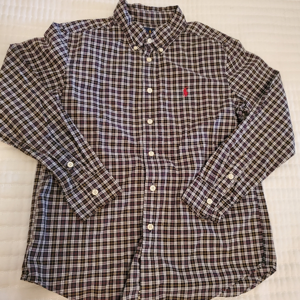 Polo Ralph Lauren holiday colors button down shirt